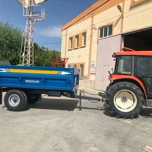 Totalmente aprobado CE UE Nuevo 7x14 Farm Dump Semi Trailer 4 'High Side para Tractor Gear y Motor Incluido Farm Trailer para la venta - Product Image 3