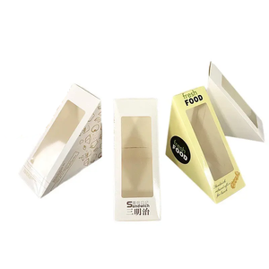 OEM Boîte à sandwich kraft personnalisée Meilleure vente Sûr Bonne finition mate Papier d'art recyclé Avantage UV Stratification mate alimentaire - Product Image 2