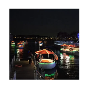 2m 6 personnes Party Grill Boat Multifonctionnel Floating Barbecue Restaurant Water Park Electric Leisure bbq Donut Boat - Product Image 1
