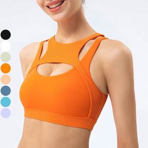 Sujetador deportivo personalizable para mujer, transpirable, nuevo, para gimnasio, correr, yoga, fitness, con espalda hermosa. - Product Image 1