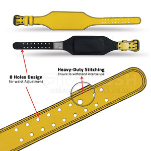 High Quality Gym Belt Custom Logo <b>Back</b> <b>Support</b> Fitness Bodybuilding Weight Lifting Belt Cowhide Leather belt - Product Image 3