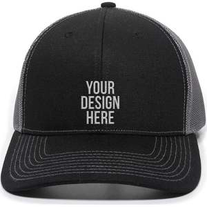 หมวกเบสบอลทรูเกอร์สำหรับผู้ชายดีไซน์ออกแบบโลโก้ของคุณเองหมวกผ้าฝ้ายติดด้านหลังตาข่าย5แผง3D ปักลายหมวกทรูเกอร์จำนวนมากสำหรับผู้ชาย - Product Image 3