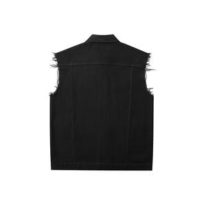 Gilet en jean de coton pour homme, style coréen, coupe ajustée, sans manches, respirant, boutonné, mode moto, décontracté, collection automne 2026 - Product Image 5