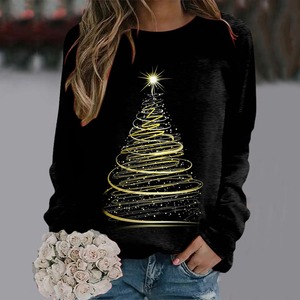 เสื้อมีฮู้ดสำหรับผู้หญิงกันรอยยับของใหม่เสื้อสเวตเชิ้ตผ้าฝ้ายออร์แกนิกพิมพ์ลาย3D ออกแบบได้ตามต้องการ - Product Image 2