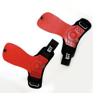 Guantes de Piel Profesionales QST para Levantamiento de Pesas con Palma Antideslizante, Soporte Ajustable para Muñeca y Cierre de Velcro - Opción de Logotipo Personalizado - Product Image 4