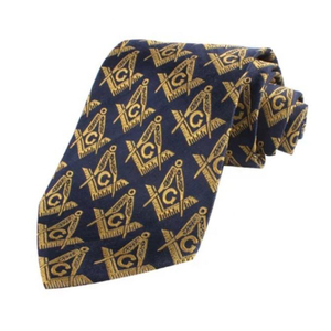 Cravate maçonnique en polyester en matériau de haute qualité directement de l'usine Meilleure marque célèbre logo imprimé cravate maçonnique - Product Image 1