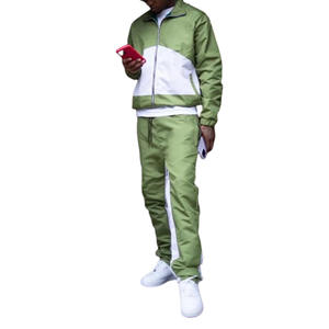 Chándal cortavientos con logotipo personalizado de alta calidad, pantalones para correr, chaqueta transpirable, conjunto cortavientos de dos piezas, chándales para hombre - Product Image 1