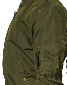 Vente en gros logo personnalisé/étiquette 100% polyester satin université Letterman bombardier veste de baseball pour hommes - Product Image 4