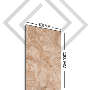 Vendedor caliente en América y Europa 60x120, 80x160, 80x80, 60x60 Cm Acabado brillante Porcelana Carreaux brillante Azulejos de cerámica de la India - Product Image 1