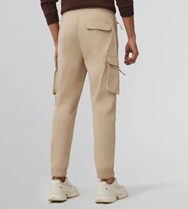 Nouveauté 2025 Streetwear couleur noire Style américain Style évasé polaire survêtement pour hommes ceinture élastique polaire Joggers - Product Image 4