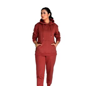 Chándal Deportivo de Invierno Personalizado con Capucha, Talla Grande, Estampado, Secado Rápido, Transpirable, para Mujer, Ropa Deportiva de Felpa Técnica, OEM - Product Image 6