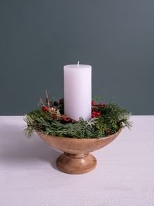 ชามไม้ทันสมัยสำหรับวางบนโต๊ะในครัวสลัดผลไม้รอมฎอนติดป้ายได้ตามต้องการเป็นมิตรกับสิ่งแวดล้อม - Product Image 2