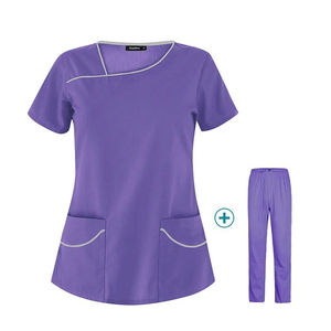 Venta al por mayor de uniformes de enfermería transpirables con logotipo personalizado, uniforme de hospital para hombres y mujeres, batas de laboratorio médico, uniformes de hospital para enfermeras - Product Image 6