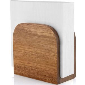 Porte-serviettes en bois avec détail sculpté artistique pour table à manger rustique événement de mariage ferme café - Product Image 4