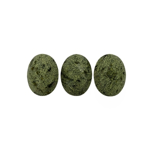 Pierre précieuse en serpentine verte ovale taille émeraude naturelle de haute qualité, taille personnalisée - Product Image 2