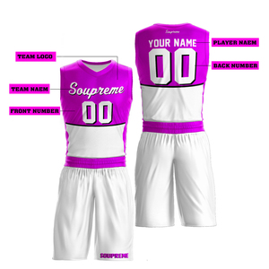 Ropa de Baloncesto para Hombre de Diseño Original, Transpirable, de Secado Rápido, Reversible, con Logotipo y Nombre Impresos Digitalmente Personalizados - Product Image 3