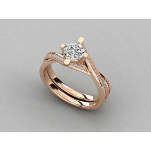 Anillo Solitario de Oro de 18K para Mujer con Diamante Cultivado en Laboratorio - Product Image 4