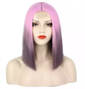 วิกผมบ๊อบขายส่งร้อน,วิกผมแท้ลูกไม้ด้านหน้าสั้นสีบลอนด์ราคาถูกวิกผมบ๊อบด้านหน้า - Product Image 1