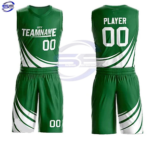 Uniforme de basket-ball chemise et ensembles courts fabriqués en usine nouvelle conception impression par sublimation uniforme de basket-ball uniforme d'équipe sportive - Product Image 1