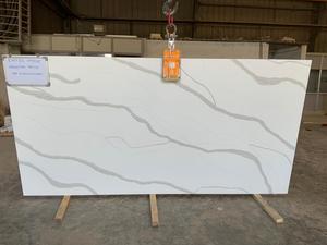 Sunny Evan แผ่นหินควอตซ์สีขาวงาช้างสีขาวหนา18มม. ขนาดจัมโบ้ - Product Image 6