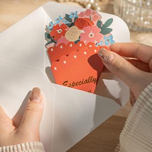Biglietto di <span class=keywords><strong>auguri</strong></span> <span class=keywords><strong>a</strong></span> forma di fiore vibrante effetto 3D per la festa della mamma Bouquet di occasioni speciali grazie biglietto di <span class=keywords><strong>auguri</strong></span> con busta - Product Image 4