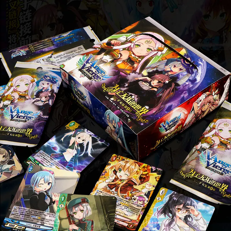 Collezioni olografiche personalizzate fornitore di carte OEM Box Storage Printing Anime giapponesi Game Sleeves Foil Packaging Trading Cards