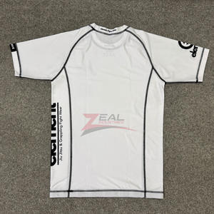 Custom Mma Rash Guards Sublimation Printing Ultavoilet protection 240 gsm Compression <b>Grappling</b> Bjj Rash Guards Made in Pakistan - Product Image 2