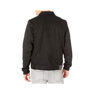 Veste en jean 100% coton pour homme, style vintage, haute qualité, avec logo sur le devant, collection hiver - Product Image 3