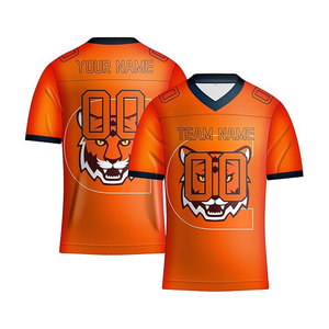 Maillot de football américain personnalisé uniforme d'équipe hommes respirant maille vêtements de sport jeu chemise d'entraînement OEM College Style - Product Image 3