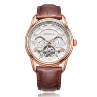 Montre homme avec boîtier en or de style nouveau, montre mécanique automatique personnalisée pour homme, montre automatique OEM ODM, montre de marque de luxe