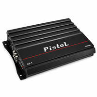Amplificateur de voiture haute puissance 4 canaux PISTOL 85Wx4 RMS 3000W de crête Classe AB 90dB Gamme complète pour système audio de véhicule
