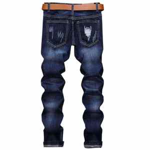 Jeans en denim pour homme de qualité supérieure 100% coton, coupe slim, vente en gros, respirant, streetwear, pantalon en denim - Product Image 2