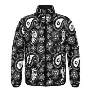 Designer <b>Men's</b> Winter Puffer <b>Jacket</b> Oversized Stand Collar <b>Lightweight</b> Windproof Solid Zipper Shiny Customizable Unisex Coat - Product Image 5