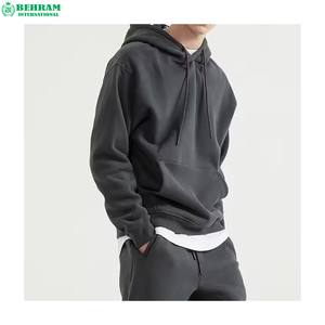 เสื้อฮู้ดดี้ผ้าฟลีซฝรั่งเศสคุณภาพสูง 500GSM ทรงหลวม ปักลายแบบดิสเทรส สำหรับทุกเพศ  บริการ OEM สำหรับฤดูหนาว - Product Image 2