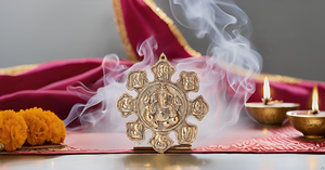 Statue murale Ganesha en métal faite à la main Design Art déco pour décoration de mur intérieur ou de porte Idée cadeau - Product Image 6