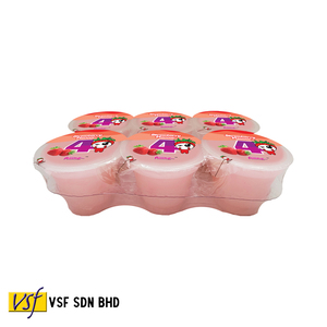 Tazas de pudín de fruta Aiiing Tazas de pudín Aiiing 110g X 6 tazas X 16 Pkts-Pudín de sabor a fresa con Nata De Coco Halal - Product Image 4