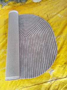 พรมด้านนอกสีน้ำเงินเข้มขนาด9x12พรมปูพื้นตุรกีขนาดใหญ่ลายแอบสแตรกต์ - Product Image 4