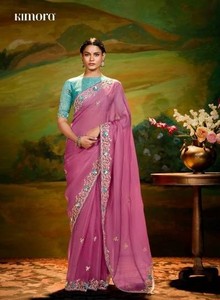 Royal Heavy Designer Handwork Saree Collection Exquisite Couture Sarees with Intricate Embroidery & Ornate Zari <b>Detailing</b> Cheap - Product Image 3