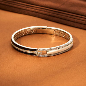 เครื่องประดับเทียมเพชรแบบอเมริกัน meenakari Kada พร้อมแผ่นโรเดียมส่งออกในอินเดีย - Product Image 2