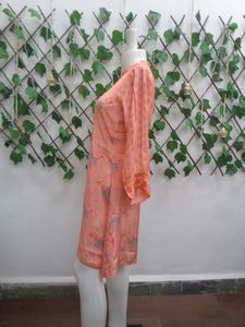 ชุดเดรสเรยอนอะนาร์คาลีแฟชั่นพื้นเมืองอินเดียสำหรับเด็กผู้หญิงที่มีเสน่ห์ผ้าคอตตอนพิมพ์ลายดิจิตอลสไตล์ปากีสถาน - Product Image 3