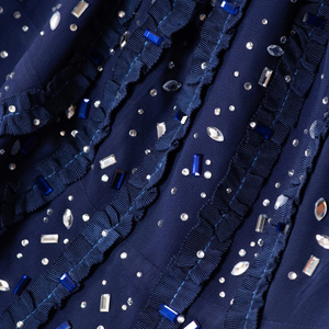 MA356 Vendita Diretta di Fabbrica Abito da Sera in Chiffon con Cristalli Applicati a Mano Stile Dubai Turchia per Donne Musulmane - Product Image 5