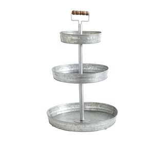 Nueva venta Soporte de pastel de metal galvanizado Forma redonda Soporte de pastel de metal Postre y pastel Tamaño personalizado Forma Color - Product Image 6