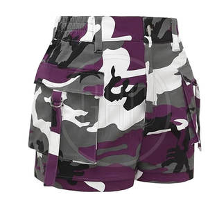 Wholesale <b>Women's</b> High Waist <b>Cargo</b> <b>Shorts</b> Customizable Size Loose Fit and Breathable for Casual Use - Product Image 4