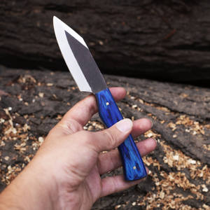 Navaja de Bolsillo de Acero de Damasco D2 Hecha a Mano OEM 2023, para Caza, Supervivencia, Camping, Mango de Madera Pakka de Alta Calidad, Grado Industrial, 3 Años - Product Image 4