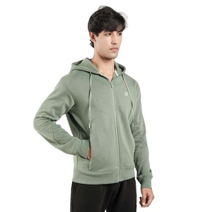 Sudadera con capucha de lana informal de alta calidad para hombre, Sudadera con capucha en blanco barata del fabricante con estampado liso bordado de poliéster de invierno - Product Image 6