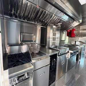 Food Truck Fully Equipped Stainless Steel Snack Food Mobile Kitchen <b>Pizza</b> Coffee Cart Ice Cream BBQ Cheap Food Trailer - Product Image 3