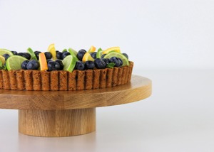 Soporte de madera y resina para pasteles, elegante soporte decorativo para postres para bodas, fiestas de cumpleaños y uso moderno en la cocina del hogar de la India - Product Image 3