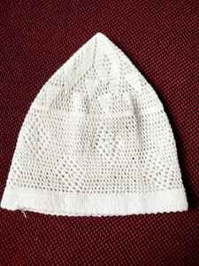 หมวกคลุมผมสำหรับละหมาดผู้ชายแบบถักมือ ปรับขนาดได้ ยอดขายดีที่สุด ผลิตจากผ้าฝ้ายพรีเมียม 100% ให้สัมผัสนุ่มสบายทั้งหมด - Product Image 5