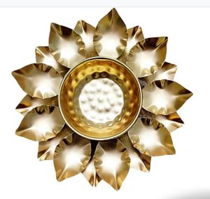 Handcrafted Gold Plated Bowls <b>Candle</b> Holder For Homes Decoration Wedding Diwali <b>Tealight</b> <b>Candle</b> Holder Diya For Diwali - Product Image 2