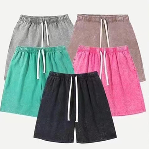 กางเกงขาสั้นผ้าฝ้าย100% เป็นกรดสำหรับผู้ชายแห้งเร็วเหมาะสำหรับใส่ในฤดูร้อน - Product Image 6